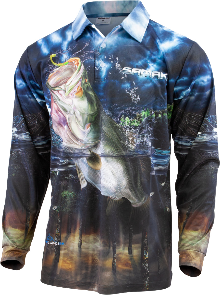 Big Barra Fishing Jersey Youth - Samaki Australia