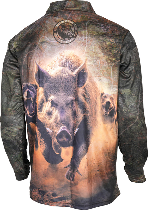 Samaki Wild Boar Adult Fishing Shirts