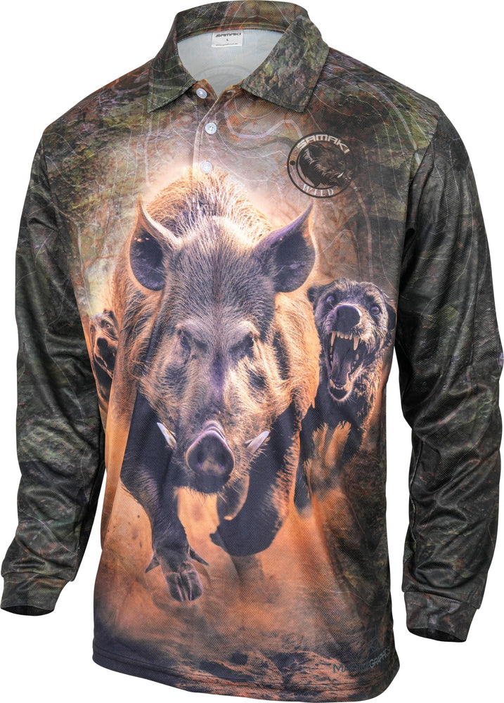 Samaki Wild Boar Adult Fishing Shirts