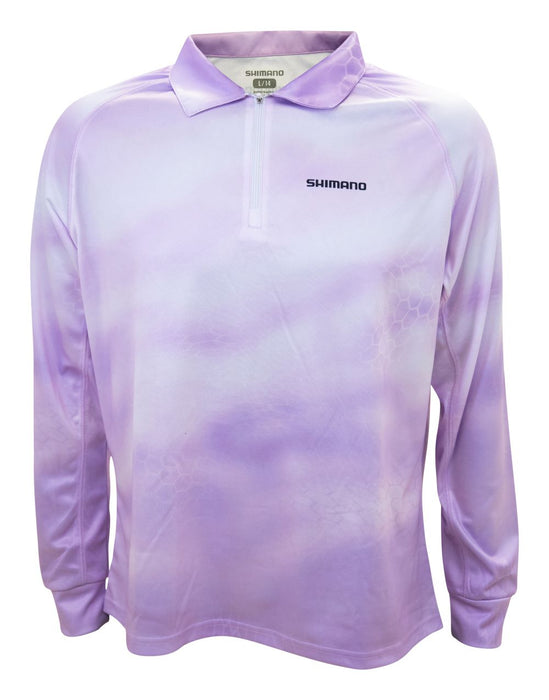 Shimano 24 Ladies Sublimated Fishing Shirts Lilac