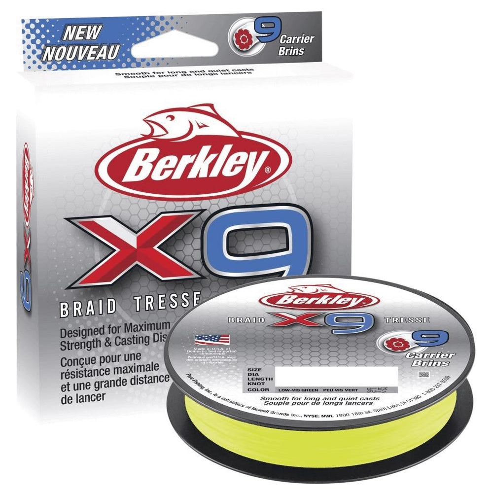 Berkley X9 Green Braided Line 300m Spools