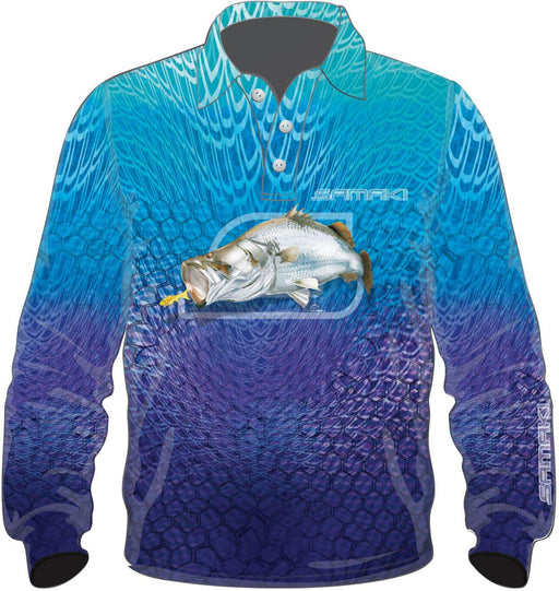 Samaki Big Barra Long Sleeve Adult Fishing Shirt Size 4XL - Outback  Adventures Camping Stores