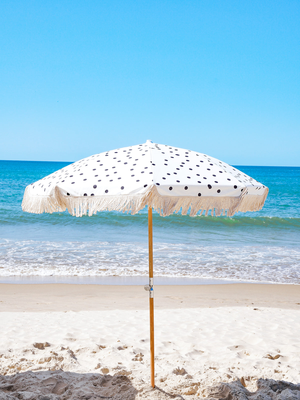 Alohra Deluxe Beach Umbrella Speckled White